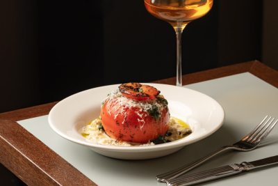 Lunch and a glass of wine at Elsa Bistro